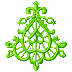 Flowers And Tree Embroidery Design 11